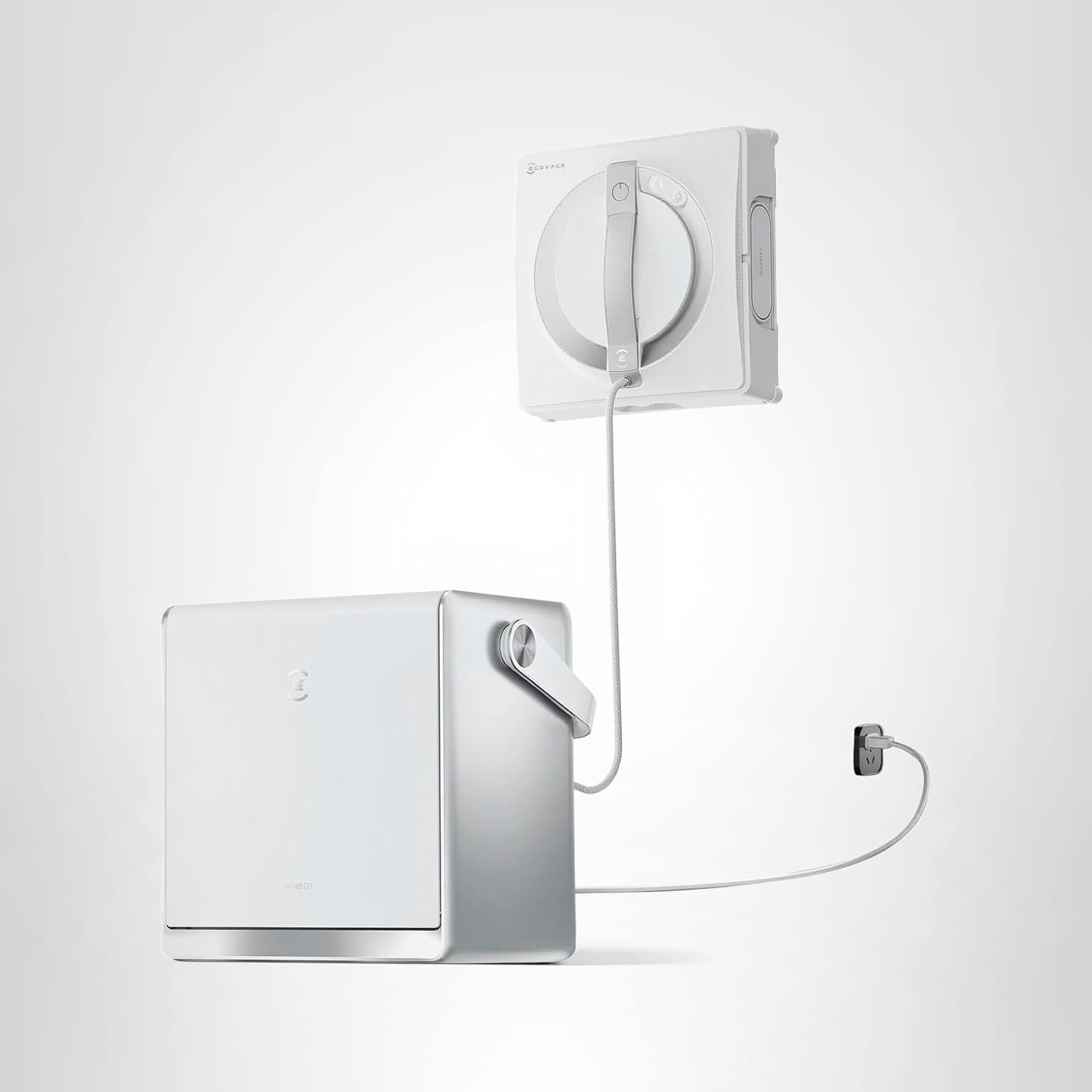 ECOVACS WINBOT W2 PRO Omni Portable Window Cleaning Robot with Multi-Functional Station, Charging While Working, Intelligent Cleaning with Triple Nozzle